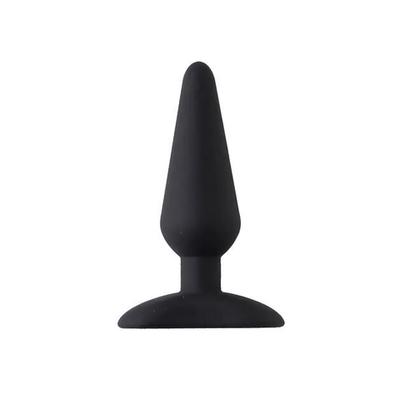 Черная анальная пробка Unicorn S - 9,5 см. (Цвет: черный)