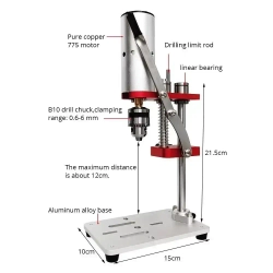 Портативный Настольный сверлильный станок 775 Двигатель B10 Чак