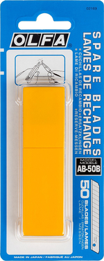 OLFA 9 х 80 х 0.38 мм, 50 шт, сегментированные лезвия (OL-AB-50B)