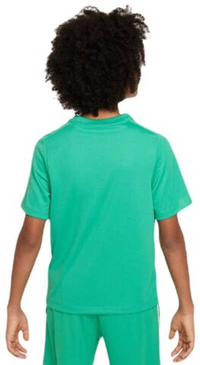 Футболка для мальчика теннисная Nike Kids Dri-Fit Multi+ Top - stadium green/white