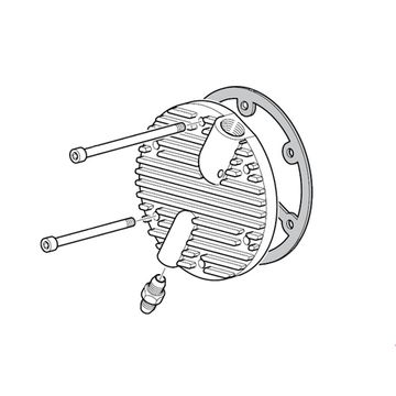 Крышка цилиндра 1-й ступени Coltri MCH-6 комплект