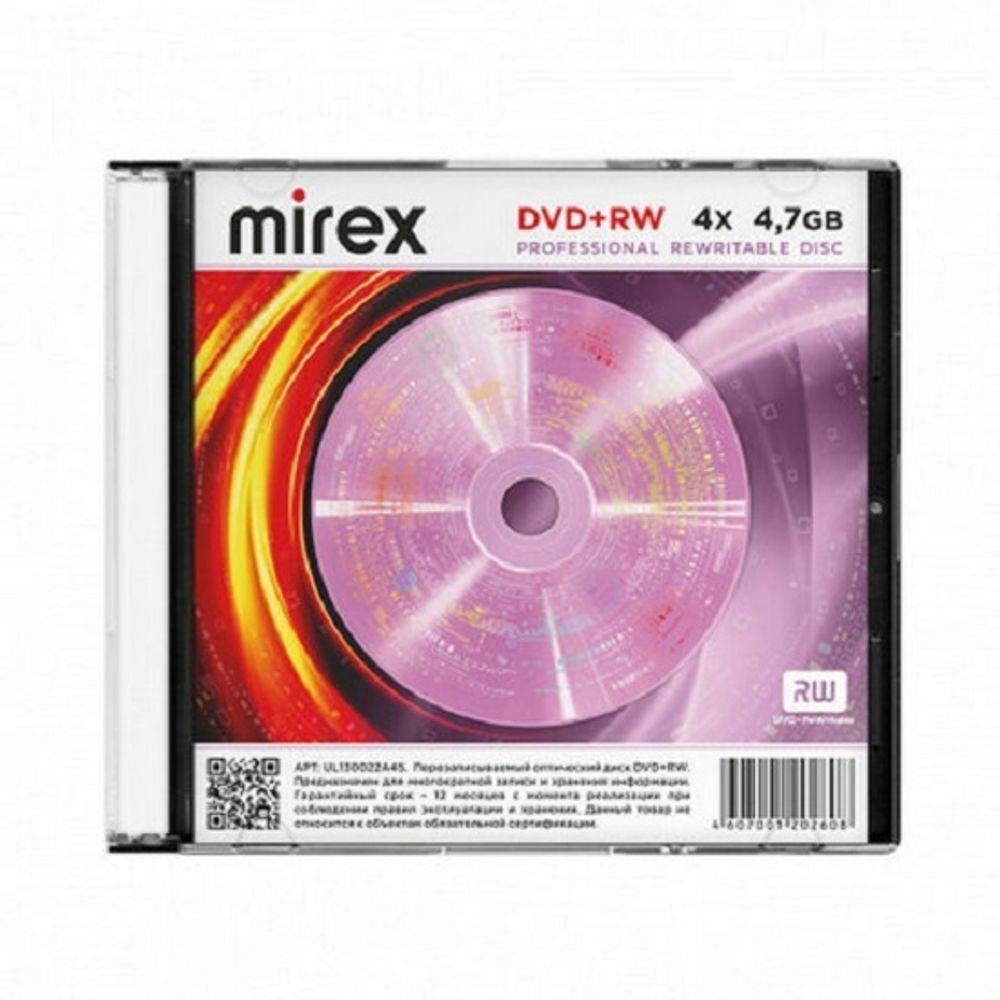 Диск DVD-RW Slim Case 4,7Gb, VS