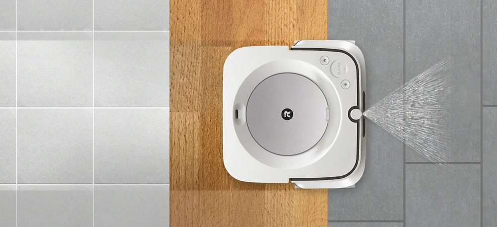 Робот-пылесос iRobot Braava Jet m6, 50Вт, белый/белый [m613840rnd]