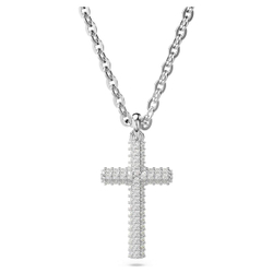 INSIGNE:PEND CROSS_FULL PAVE WHI/RHS