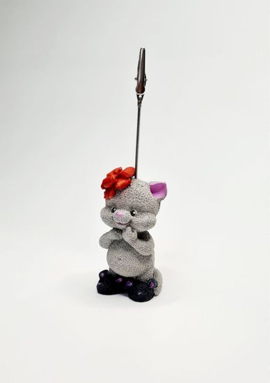 Держатель "Котик с красным бантиком"