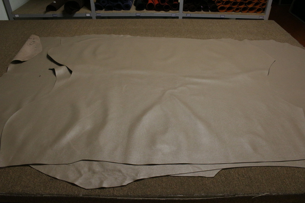 1,2-1,4 Кожа Галантерейная КРС Тёмно-бежевая в чепраках