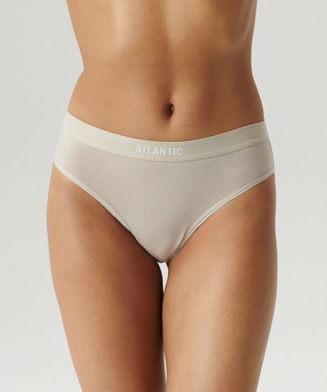 Женские трусы спорт (3шт) Atlantic 3CLP-012E, хлопок, бежевый + ванильный + светло-голубой