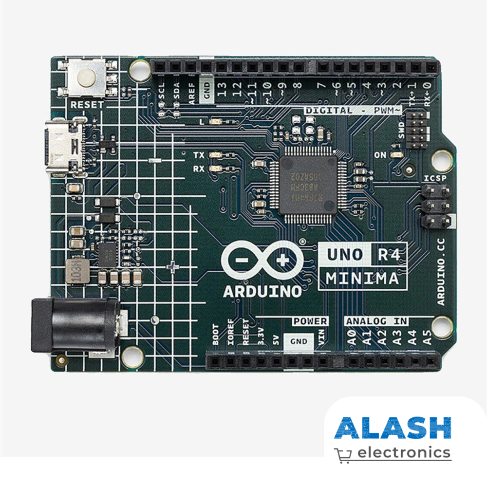 Arduino UNO R4 Minima (оригинал) — микроконтроллерная плата на базе Renesas RA4M1, 48 МГц, 32-бит