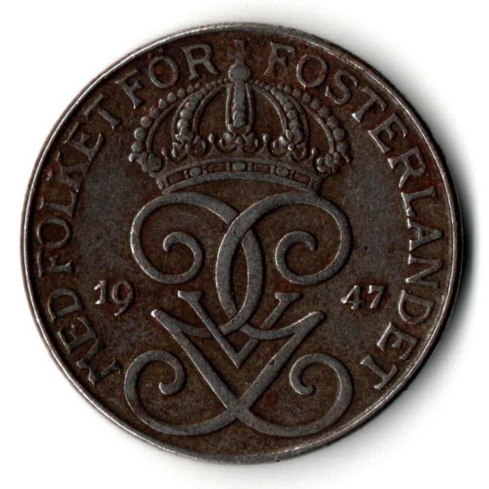 5 оре - Швеция 1947 год