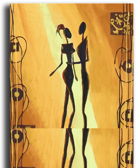 Постер "Золотистый принт"