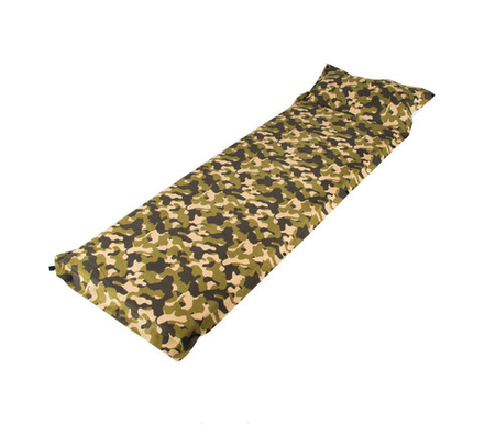 Коврик самонадувающийся Helios с подушкой КМФ 175х65х5 см (HS-005C)