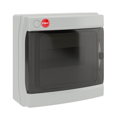 Щиток настен. с дверцей 8 мод.,IP65, серый