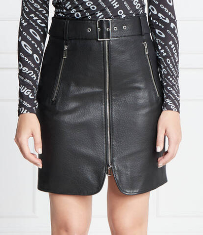 Кожаная юбка Leonara HUGO - черный(50499562)