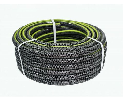Шланг поливочный 3/4" 25м, ПВХ, армированный Вихрь - ПИЩЕВОЙ, зеленый 3-слойный,19мм, до 10 бар