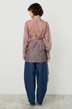 Блуза Лео с драпировкой