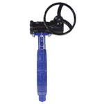 Water Butterfly Valve Elephant WCB-316L-PTFE, body material - carbon steel WCB, disk material - stainless steel AISI 316L, seal - PTFE, gear operated