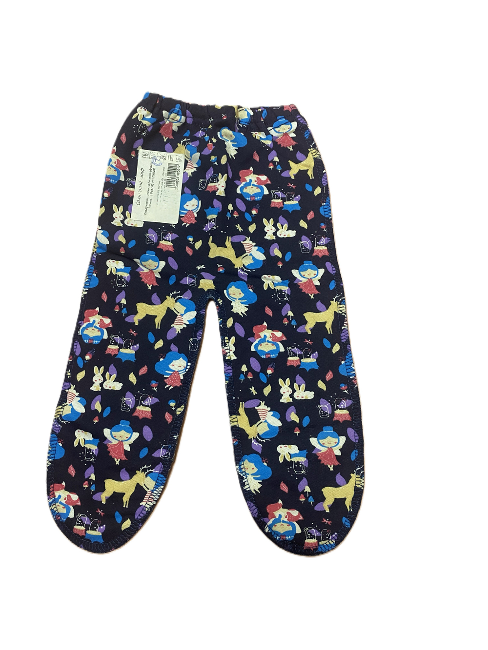 Ползунки на резинке из футера (100% хлопок с начесом) швы наружу на рост 62 см