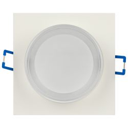 Светильник встраиваемый декоративный ЭРА DK108 WH под лампу MR16 GU5.3 белый | Декоративные встраиваемые светильники