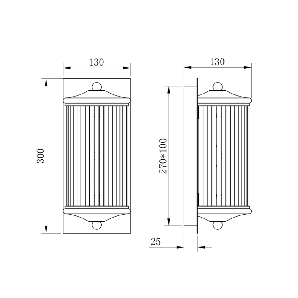 Настенный светильник Glorious 1 gold