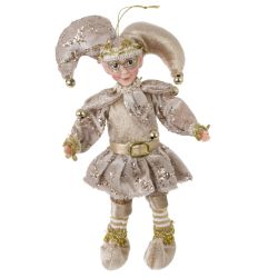 GAEM Игрушка набивная подвесная "Эльф", L13 W5 H26 см, 2в.