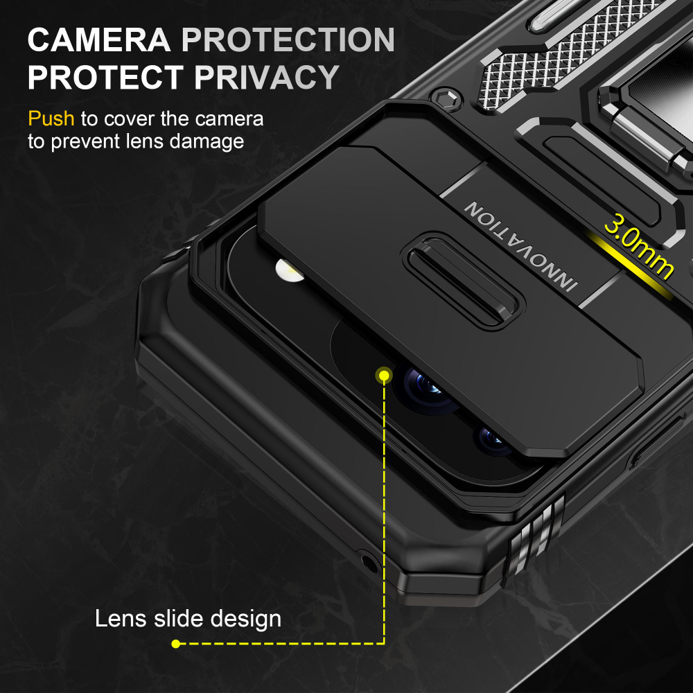 Чехол Safe Case с кольцом и защитой камеры для Google Pixel 9 / Pixel 9 Pro