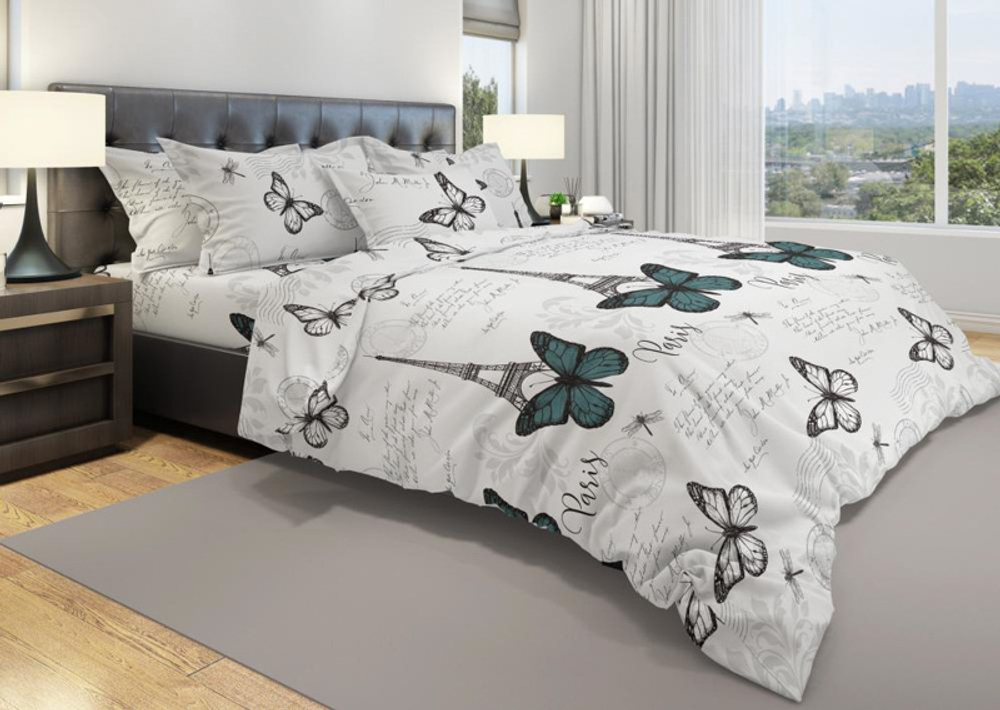 Комплект постельного белья Дуэт БЯЗЬ "Paris" (нав. 70х70 или 50х70)