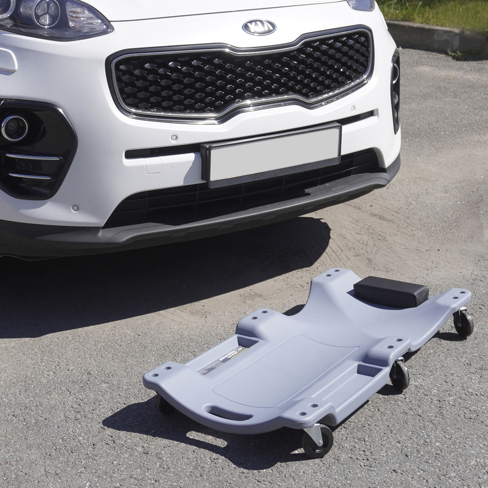 OPT-40130G Лежак ремонтный, подкатной, пластиковый, серый