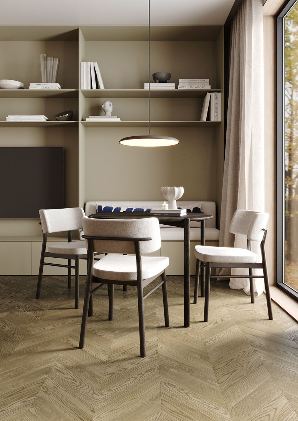 Fargo Quartz Parquet Французская Елка Дуб Карельский, 1,12 м²