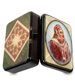 Народные промыслы ШК-65/13 Шкатулка «Красавица» исп. Данченко