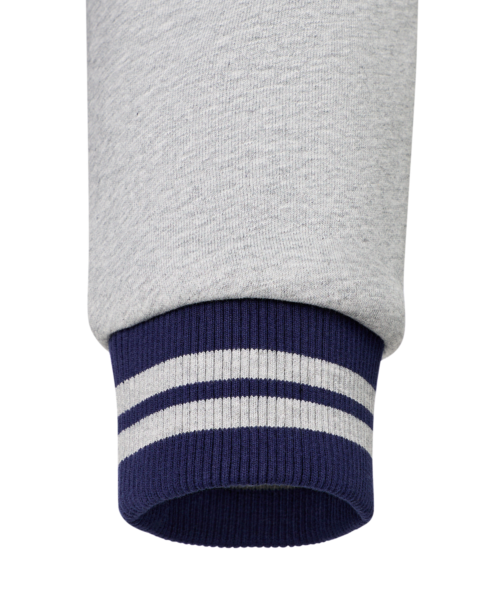 Бомбер ESSENTIAL Fleece Bomber, темно-синий/серый меланж