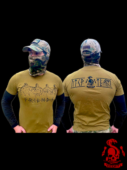 Футболка ПТСР TEAM Friends. Олива