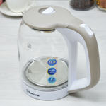 Чайник электрический 1,8л Sakura SA-2736WG стеклянный с точечной подсветкой