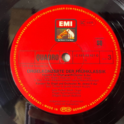 Винтажная виниловая пластинка LP Jane Parker-Smith, Carl Philipp Emanuel Bach Бах, Orgelkonzerte Der Fruhklassik Ранние Классические Органные Концерты (Германия 1979) Quadraphonic