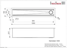 Комплект системы кухонного хранения Reginox Manhattan, 1 м, 100-3-35