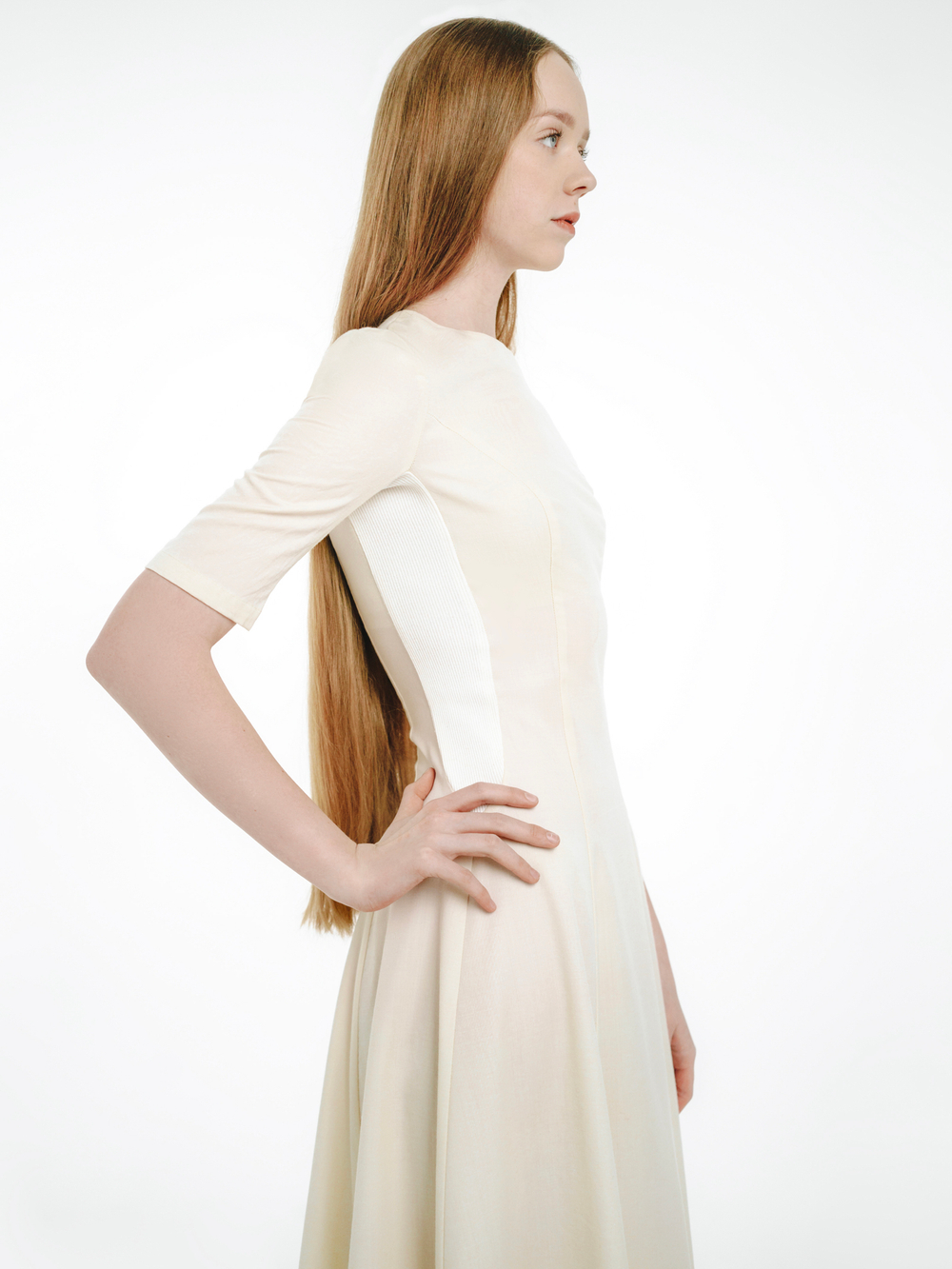 Merino wool blend dress