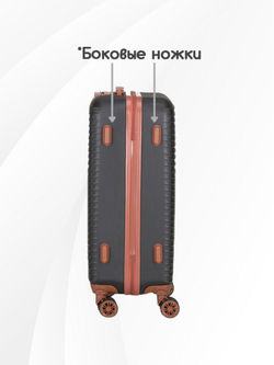 Чемодан Мини (S) ABS пластик"Verano", съёмные колёса