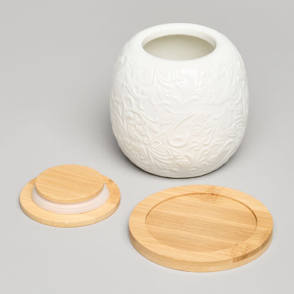 БАНКА LEFARD "MUSE" С ДЕР.КРЫШКОЙ НА ДЕР.ПОДСТАВКЕ 10*11,5 СМ 600 МЛ