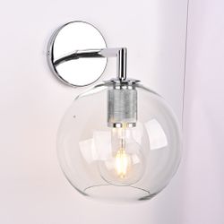 Бра Rh Utilitaire Globe Shade Single Sconce Silver By Imperiumloft