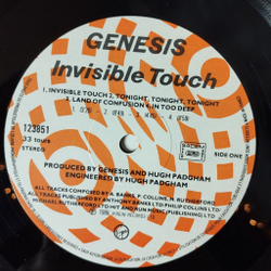 Винтажная виниловая пластинка LP Genesis Invisible Touch (France 1986)