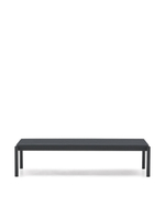 Журнальный столик Sorells из серого алюминия 63 x 149 см