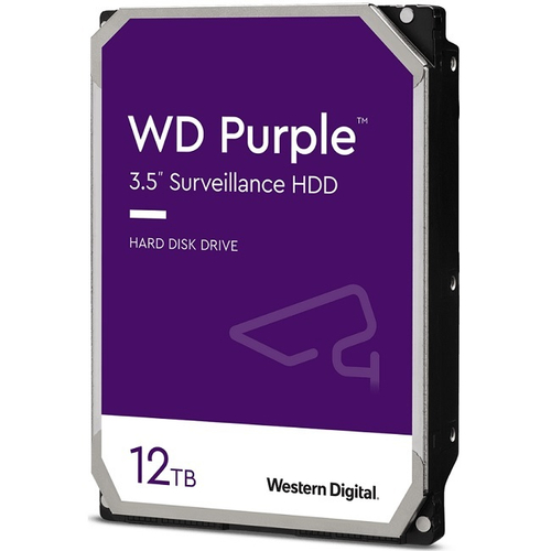 Жесткий диск HDD 12Tb Western Digital SATA-III, 256Mb, 7200rpm Purple (WD121PURZ)