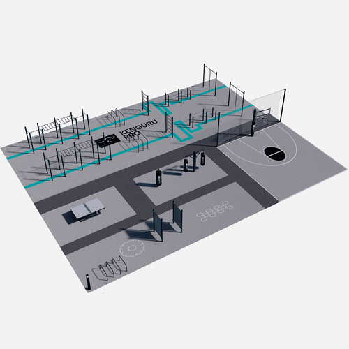 Спортивный кластер №1 ( 22 х 28,5 м)