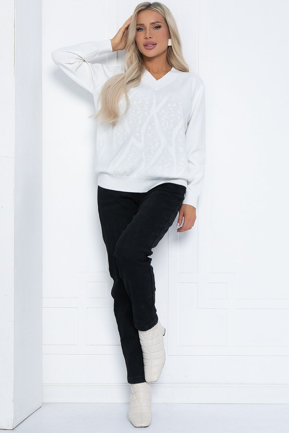 Джемпер Карамелька (белый) Б12519-4 LT Collection