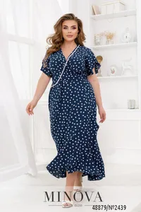 Платье 2439-синий Minova