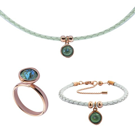 Кольцо Fiore Luna Silky Sage Delite K1911.16 BL/RG