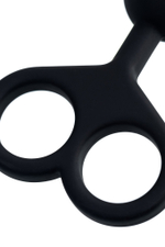 Анальные бусы Popo черные 33,5 см