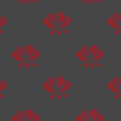 Красные цветы на темном фоне