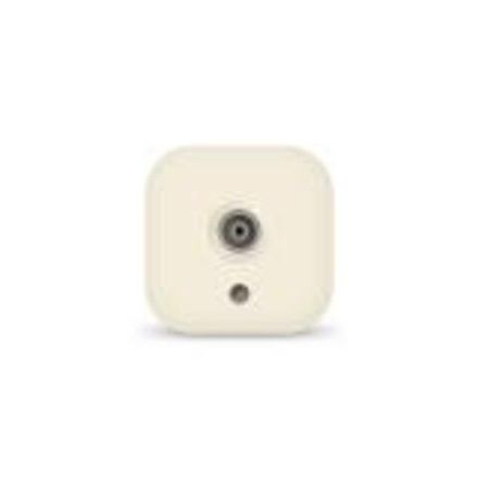 Розетка телевизионная одноместная серия "IONICH", о/у, тупиковая, 75Ом, ч/д 4-2400Мгц, "слоновая кос