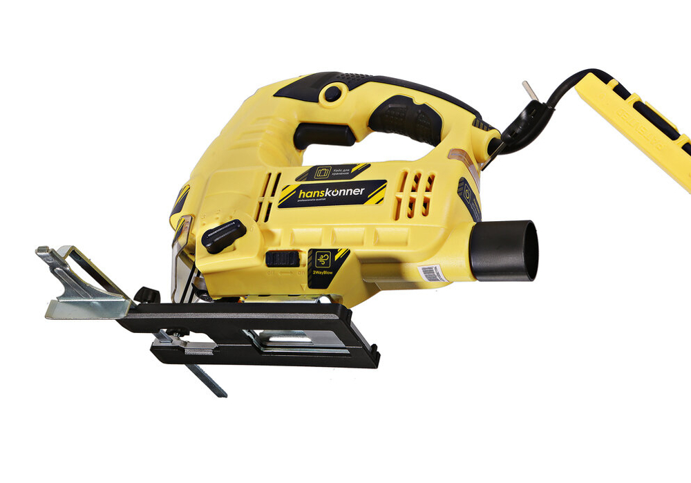 Электролобзик Hanskonner HJS0811LPE, 860 Вт желтый/черный