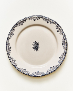 Zara Home тарелка десертная из фаянса, цвет синий, 21.5 см · 8267/202